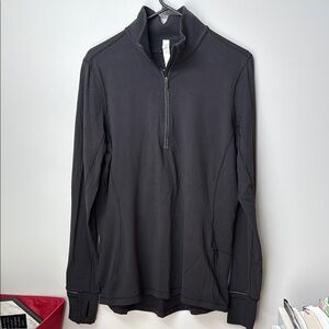 Lulu Black Half-Zip Sweater
